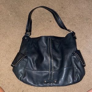 B-Makowsky Black Leather Purse